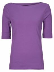 t-shirt με κοντά μανίκια lauren ralph lauren judy-elbow sleeve-knit