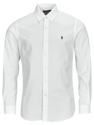 πουκάμισο με μακριά μανίκια polo ralph lauren chemise coupe droite en seersucker