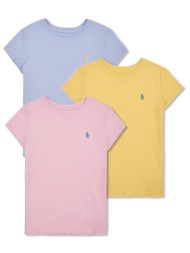 t-shirt με κοντά μανίκια polo ralph lauren tee bundle-sets-gift box set