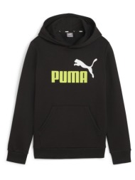 φούτερ puma ess+ 2 col big logo hoodie fl b