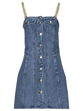 κοντά φορέματα michael michael kors chain strap denim dress σε προσφορά