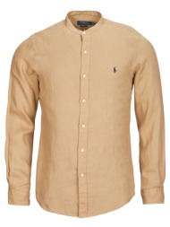 πουκάμισο με μακριά μανίκια polo ralph lauren chemise ajustee slim fit en lin col mao