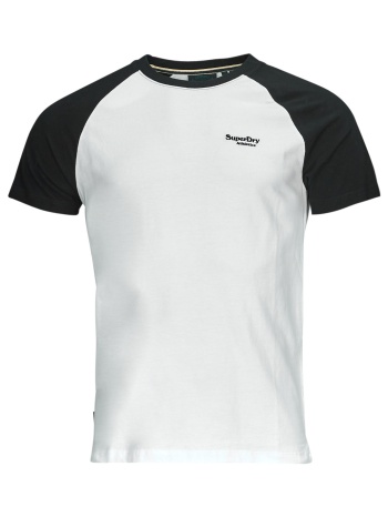 t-shirt με κοντά μανίκια superdry essential logo baseball