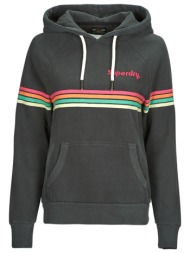 φούτερ superdry rainbow stripe logo hoodie