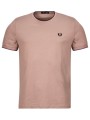 t-shirt με κοντά μανίκια fred perry twin tipped t-shirt