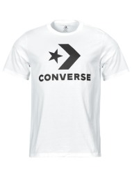 t-shirt με κοντά μανίκια converse star chevron tee white