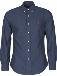 πουκάμισο με μακριά μανίκια polo ralph lauren chemise cintree slim fit en oxford leger type chino co