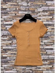 μπλούζα fashion brands hs-2863-brown [composition_complete]
