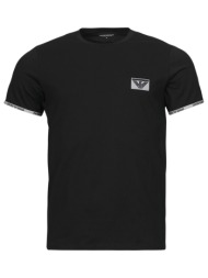 t-shirt με κοντά μανίκια emporio armani piping logobang