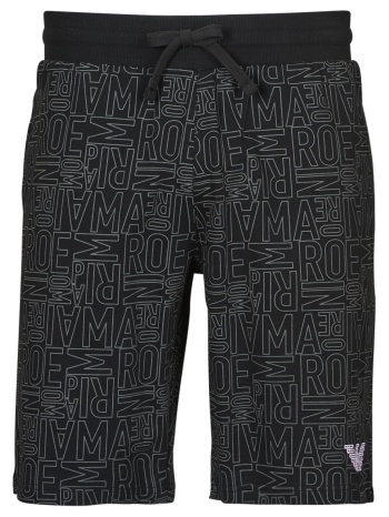 shorts & βερμούδες emporio armani all over logo terry