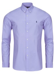 πουκάμισο με μακριά μανίκια polo ralph lauren chemise ajustee slim fit en popeline unie