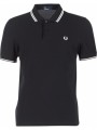 πόλο με κοντά μανίκια fred perry slim fit twin tipped σύνθεση: βαμβάκι