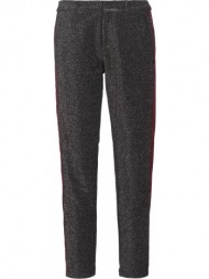 παντελόνι πεντάτσεπο maison scotch tapered lurex pants with velvet side panel σύνθεση: matière synth