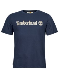 t-shirt με κοντά μανίκια timberland camo linear logo short sleeve tee