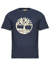 t-shirt με κοντά μανίκια timberland camo tree logo short sleeve tee