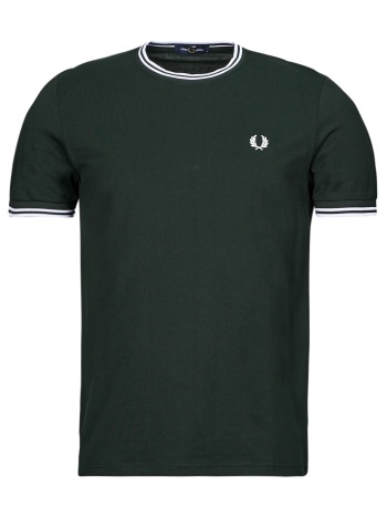 t-shirt με κοντά μανίκια fred perry twin tipped t-shirt