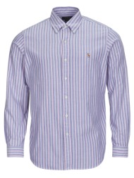 πουκάμισο με μακριά μανίκια polo ralph lauren chemise coupe droite en oxford rayee