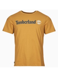 t-shirt με κοντά μανίκια timberland linear logo short sleeve tee