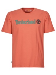 t-shirt με κοντά μανίκια timberland linear logo short sleeve tee