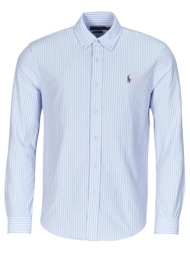 πουκάμισο με μακριά μανίκια polo ralph lauren chemise ajustee col boutonne en oxford mesh pique