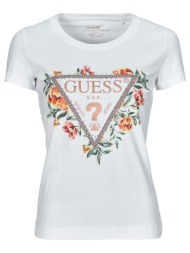 t-shirt με κοντά μανίκια guess triangle flowers