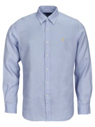πουκάμισο με μακριά μανίκια polo ralph lauren chemise coupe droite en lin