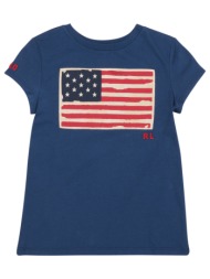 t-shirt με κοντά μανίκια polo ralph lauren ss flag tee-knit shirts-t-shirt