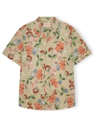 πουκάμισο με μακριά μανίκια revolution cuban 3111 shirt - orange