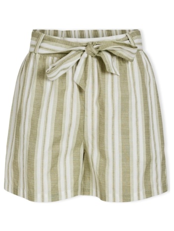 shorts & βερμούδες vila etni shorts - egret/oil green