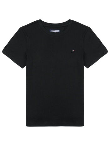 t-shirt με κοντά μανίκια tommy hilfiger boys basic cn knit