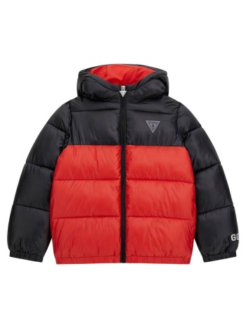 χοντρό μπουφάν guess hooded ls padded puffer w/zip