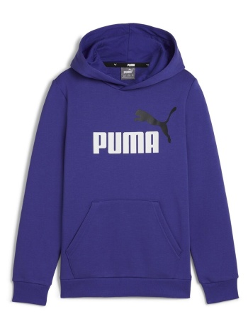 φούτερ puma ess+ 2 col big logo hoodie fl