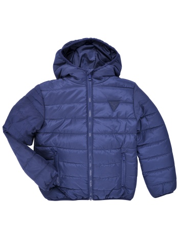 χοντρό μπουφάν guess hooded ls padded puffer w zip
