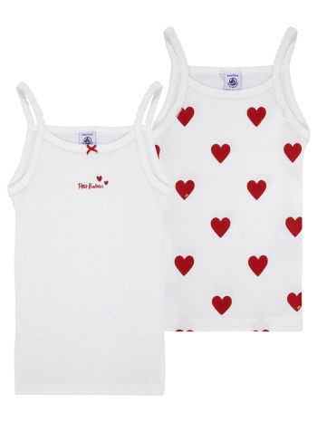 αμάνικα/t-shirts χωρίς μανίκια petit bateau lot debardeur x2