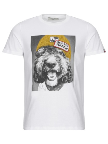 t-shirt με κοντά μανίκια replay m6951