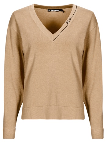 πουλόβερ karl lagerfeld light v-neck knit sweater