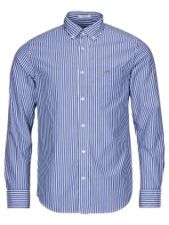 πουκάμισο με μακριά μανίκια gant reg poplin stripe shirt