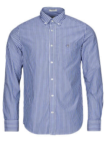 πουκάμισο με μακριά μανίκια gant reg poplin stripe shirt