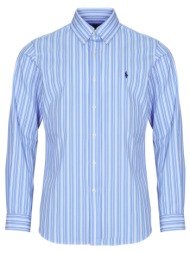 πουκάμισο με μακριά μανίκια polo ralph lauren chemise coupe droite en popline de coton col boutonne