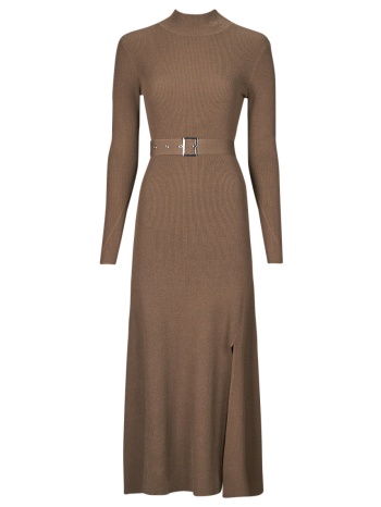 μακριά φορέματα karl lagerfeld lslv buckle belt knit dress
