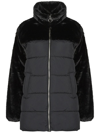 χοντρό μπουφάν only onlwanja fur puffer mix coat cc otw