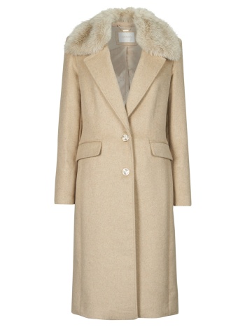 παλτό guess nancy fit coat faux fur collar
