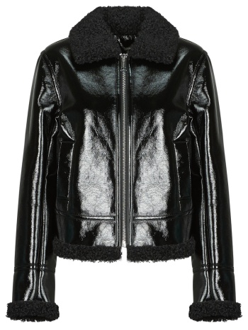 μπουφάν guess ls andrea faux shearling jkt