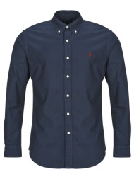 πουκάμισο με μακριά μανίκια polo ralph lauren chemise droite custom en oxford leger