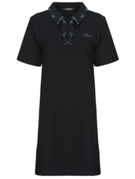 κοντά φορέματα karl lagerfeld boucle mix polo dress