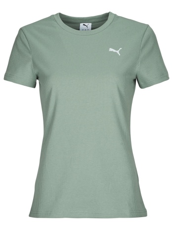 t-shirt με κοντά μανίκια puma ess elevated rib tee σε προσφορά