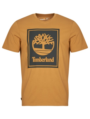 t-shirt με κοντά μανίκια timberland stack logo short sleeve