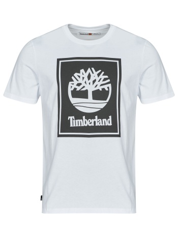 t-shirt με κοντά μανίκια timberland stack logo short sleeve
