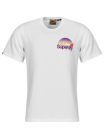 t-shirt με κοντά μανίκια superdry logo great outdoors chest