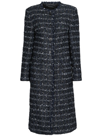 παλτό karl lagerfeld boucle long jacket
